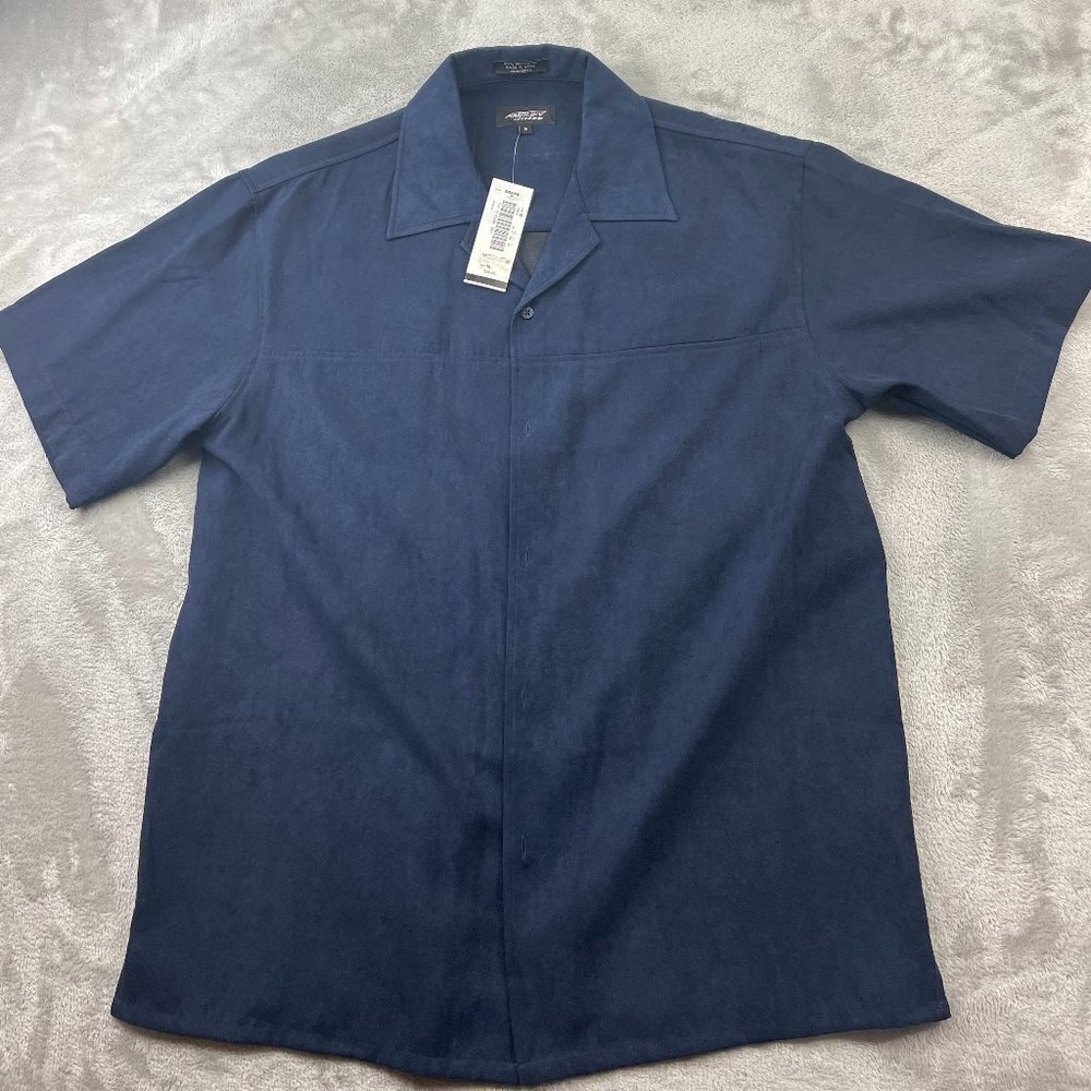 Amplify Short Sleeve Button Down Shirt Men's Size Large BRAND NEW